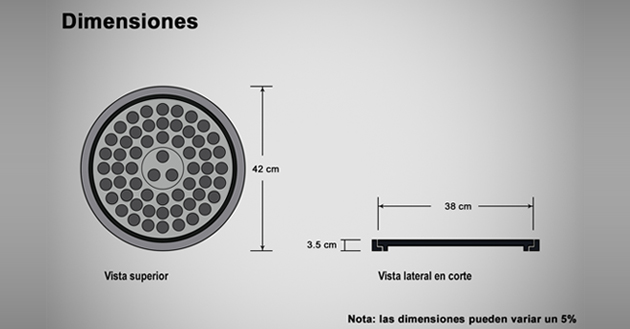 Aro y tapa para registro domiciliario de 40 cm. (F-ATD-40)