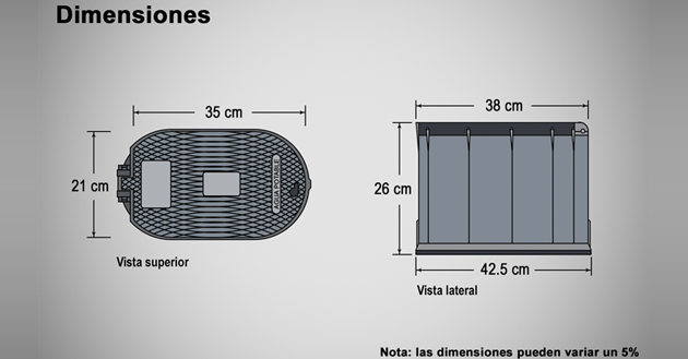 Registro para medidor de agua