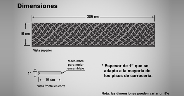 Plastitablas para pisos