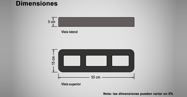 Alza para tope de 55 cm (NPP-ALZA-55)