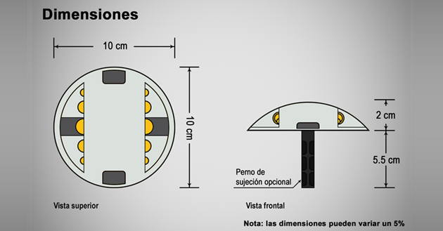 Boton de aluminio