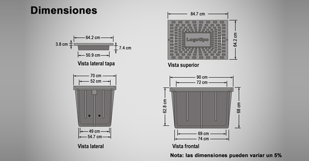 Registro con tapa hand-hole