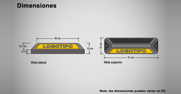 Topes para estacionamiento